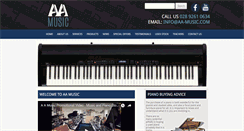 Desktop Screenshot of aa-music.com